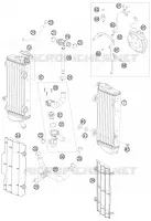 CIRCUIT DE REFROIDISSEMENT pour KTM 530 XCR-W de 2008