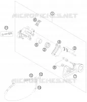 ETRIER DE FREIN AR pour KTM 530 XCR-W de 2008