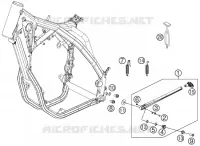 BEQUILLE LATERALE / CENTRALE pour KTM 500 XC-W de 2012