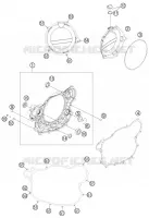 CARTER EMBRAYAGE pour KTM 500 XC-W de 2012