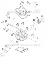 CULASSE pour KTM 500 XC-W de 2012