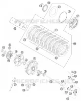 EMBRAYAGE pour KTM 500 XC-W de 2012