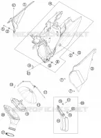 FILTRE A AIR pour KTM 500 XC-W de 2012