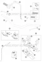 GUIDON / COMMANDES pour KTM 500 XC-W de 2012