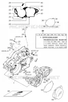 CARTER MOTEUR pour KTM 380 MXC de 2000