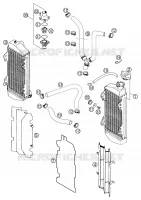 CIRCUIT DE REFROIDISSEMENT pour KTM 380 MXC de 2000