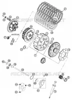 EMBRAYAGE pour KTM 380 MXC de 2000