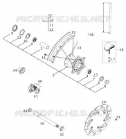 ROUE AVANT pour KTM 380 MXC de 2000
