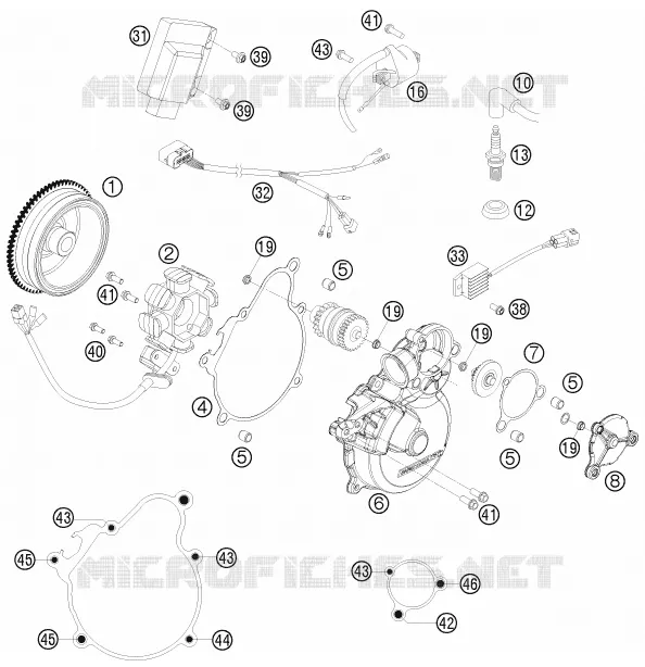 ALLUMAGE KTM MOTO 300 2010 XC-W  300 XC-W