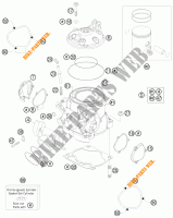 CYLINDRE / CULASSE pour KTM 300 XC de 2012
