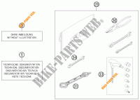 TROUSSE A OUTILS / MANUELS / OPTIONS pour KTM 300 XC de 2012