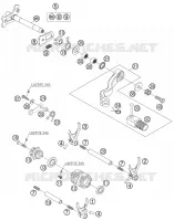 MECANISME DE SELECTION DE VITESSES pour KTM 250 XCF-W de 2008