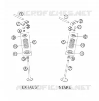 SOUPAPES pour KTM 250 XCF-W de 2008