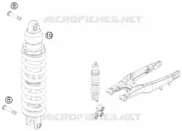 AMORTISSEUR pour KTM 250 XC-F de 2012