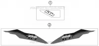 AUTOCOLLANTS pour KTM 250 XC-F de 2012