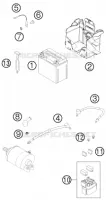 BATTERIE pour KTM 250 XC-F de 2012