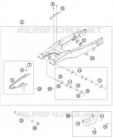 BRAS OSCILLANT  pour KTM 250 XC-F de 2012