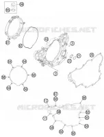 CARTER EMBRAYAGE pour KTM 250 XC-F de 2012