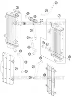 CIRCUIT DE REFROIDISSEMENT pour KTM 250 XC-F de 2012