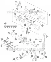 DISTRIBUTION pour KTM 250 XC-F de 2012