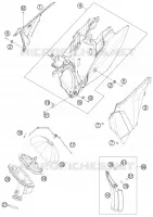 FILTRE A AIR pour KTM 250 XC-F de 2012