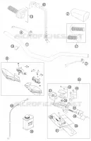GUIDON / COMMANDES pour KTM 250 XC-F de 2012