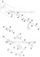 MECANISME DE SELECTION DE VITESSES pour KTM 250 XC-F de 2012