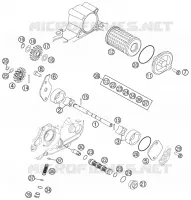 POMPE A HUILE pour KTM 250 XC-F de 2012