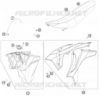 RESERVOIR / SELLE pour KTM 250 XC-F de 2012