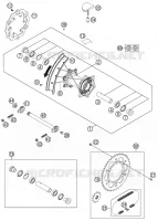 ROUE ARRIERE pour KTM 250 XC-F de 2012