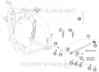 BEQUILLE LATERALE / CENTRALE pour KTM 250 XC-F de 2008