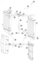 CIRCUIT DE REFROIDISSEMENT pour KTM 250 XC-F de 2008