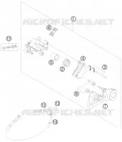 ETRIER DE FREIN AR pour KTM 250 XC-F de 2008