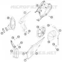 FILTRE A AIR pour KTM 250 XC-F de 2008