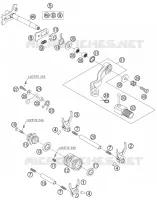 MECANISME DE SELECTION DE VITESSES pour KTM 250 XC-F de 2008