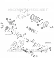 POMPE A HUILE pour KTM 250 XC-F de 2008