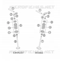 SOUPAPES pour KTM 250 XC-F de 2008