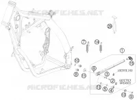 BEQUILLE LATERALE / CENTRALE pour KTM 450 XCR-W de 2008