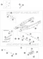 BRAS OSCILLANT  pour KTM 450 XCR-W de 2008