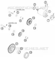 DEMARREUR ELECTRIQUE pour KTM 450 XCR-W de 2008
