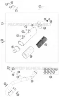 ECHAPPEMENT pour KTM 450 XCR-W de 2008