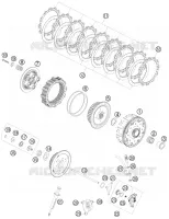 EMBRAYAGE pour KTM 450 XCR-W de 2008