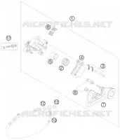 ETRIER DE FREIN AR pour KTM 450 XCR-W de 2008