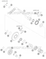 KICK pour KTM 450 XCR-W de 2008