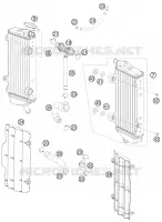 CIRCUIT DE REFROIDISSEMENT pour KTM 450 XC-F de 2014
