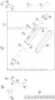 ECHAPPEMENT pour KTM 450 XC-F de 2014