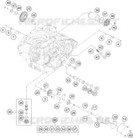 POMPE A HUILE pour KTM 450 XC-F de 2014