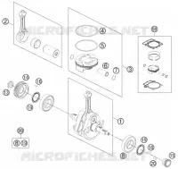VILEBREQUIN / PISTON pour KTM 450 XC-F de 2014
