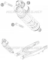 AMORTISSEUR pour KTM 400 XC-W de 2009