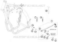 BEQUILLE LATERALE / CENTRALE pour KTM 400 XC-W de 2009